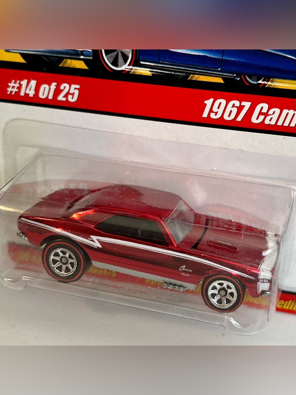Hot Wheels Classics Series 1 - 1967 Camaro #14 of 25 Red Spectraflame Redline